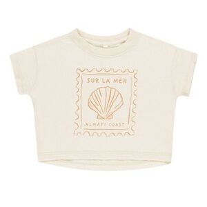 Rylee + Cru boxy tee seashell